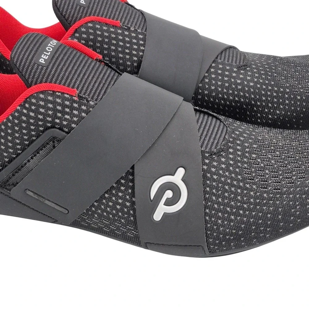 Peloton Altos Cycling Bike Shoes with Cleats Men's Size 11 Black & Red Unisex